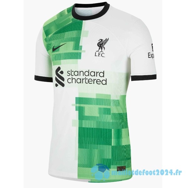 Nouveau Thailande Exterieur Joueurs Maillot Liverpool 2023 2024 Vert Blanc