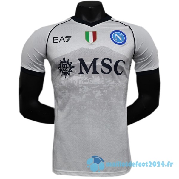 Nouveau Thailande Exterieur Joueurs Maillot Napoli 2023 2024 Blanc