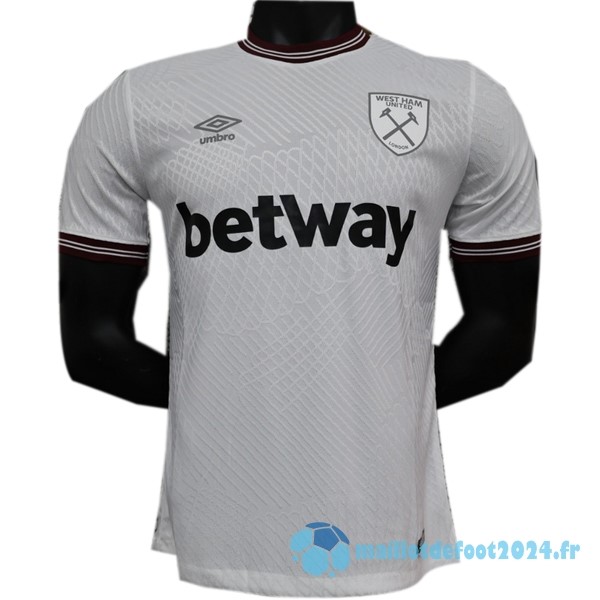 Nouveau Thailande Exterieur Joueurs Maillot West Ham United 2023 2024 Blanc