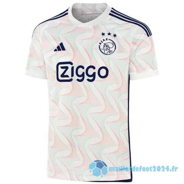 Nouveau Thailande Exterieur Maillot Ajax 2023 2024 Blanc