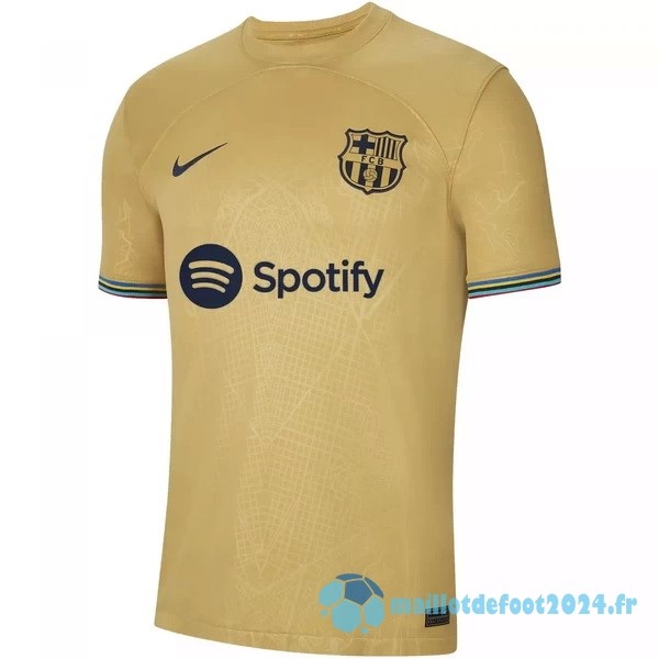 Nouveau Thailande Exterieur Maillot Barcelona 2022 2023 Jaune