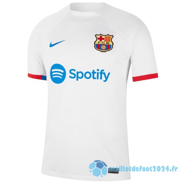 Nouveau Thailande Exterieur Maillot Barcelona 2023 2024 Blanc