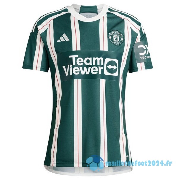 Nouveau Thailande Exterieur Maillot Manchester United 2023 2024 Vert