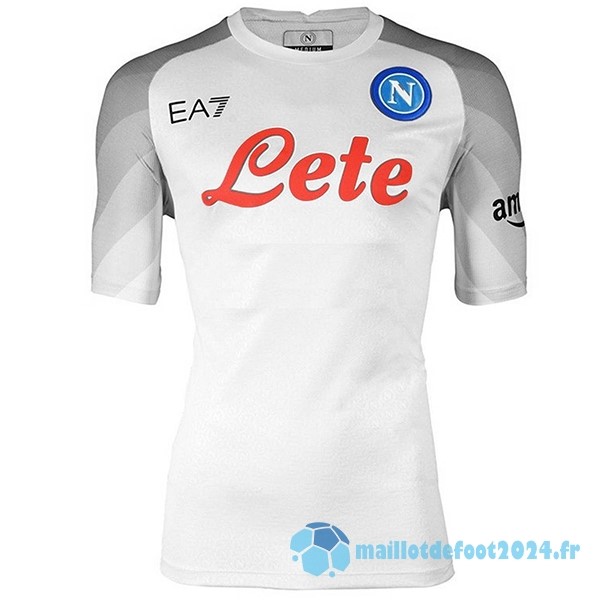 Nouveau Thailande Exterieur Maillot Napoli 2022 2023 Blanc Gris