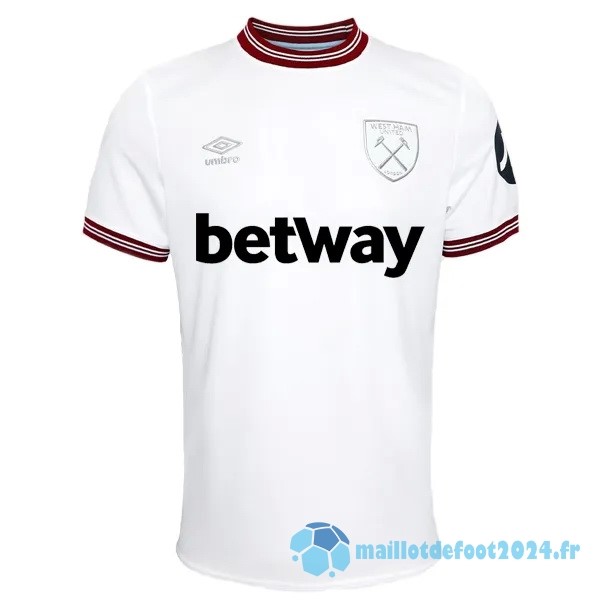 Nouveau Thailande Exterieur Maillot West Ham United 2023 2024 Blanc