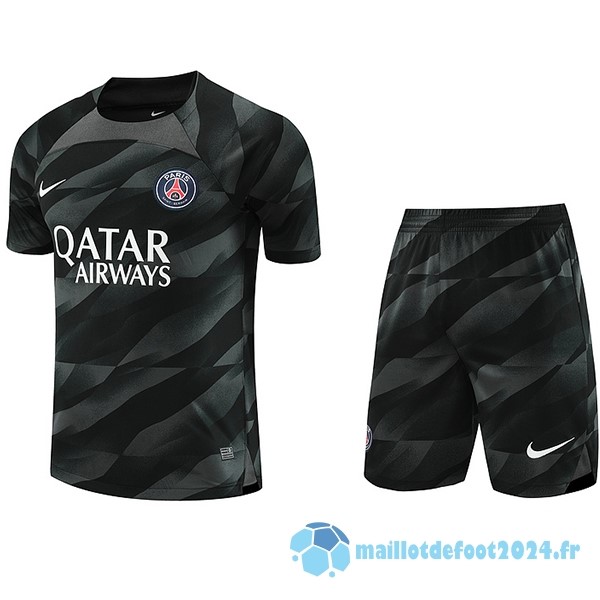 Nouveau Thailande Gardien Conjunto De Homme Paris Saint Germain 2023 2024 Noir