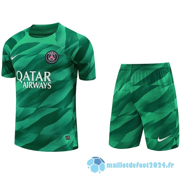 Nouveau Thailande Gardien Conjunto De Homme Paris Saint Germain 2023 2024 Vert