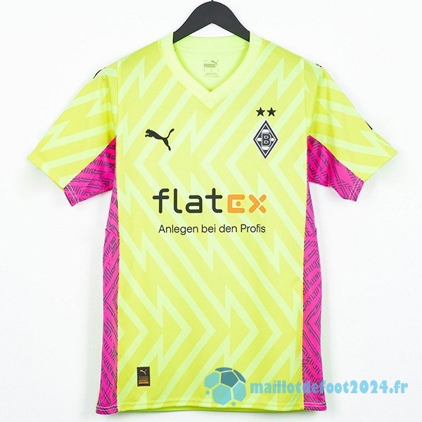 Nouveau Thailande Gardien Maillot Borussia Mönchengladbach 2023 2024 Jaune