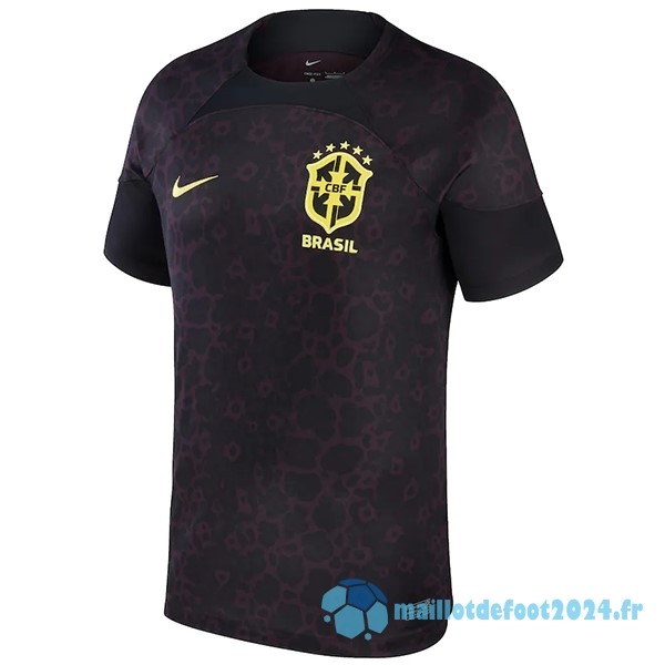 Nouveau Thailande Gardien Maillot Brésil 2022 Noir