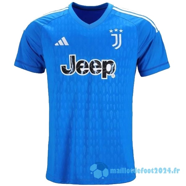 Nouveau Thailande Gardien Maillot Juventus 2023 2024 Bleu