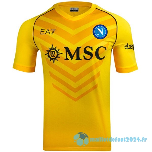 Nouveau Thailande Gardien Maillot Napoli 2023 2024 Jaune