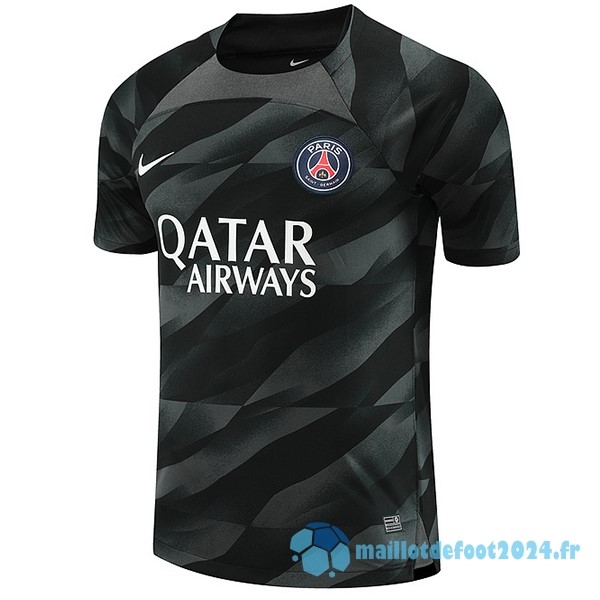 Nouveau Thailande Gardien Maillot Paris Saint Germain 2023 2024 Noir