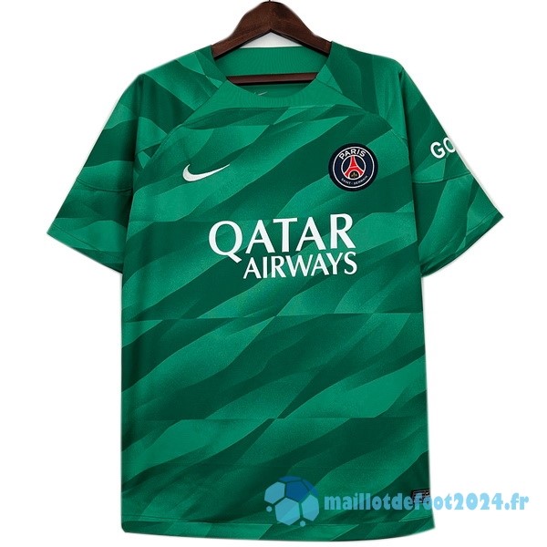 Nouveau Thailande Gardien Maillot Paris Saint Germain 2023 2024 Vert