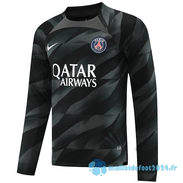 Nouveau Thailande Gardien Manches Longues Paris Saint Germain 2023 2024 Noir