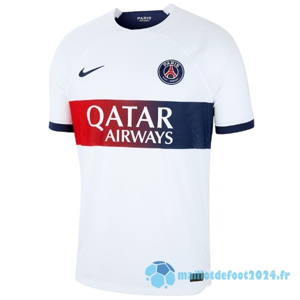 Nouveau Thailande Joueurs Exterieur Maillot Paris Saint Germain 2023 2024 Blanc