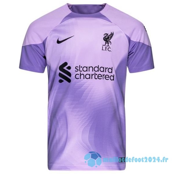 Nouveau Thailande Maillot Gardien Liverpool 2022 2023 Purpura