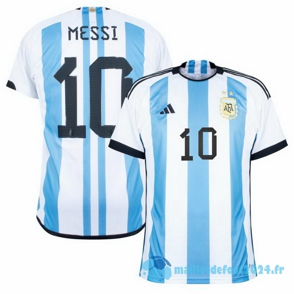 Nouveau Thailande NO.10 Messi Domicile Maillot Argentine 2022 Bleu