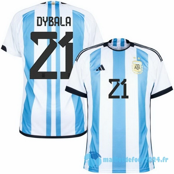 Nouveau Thailande NO.21 Dybala Domicile Maillot Argentine 2022 Bleu