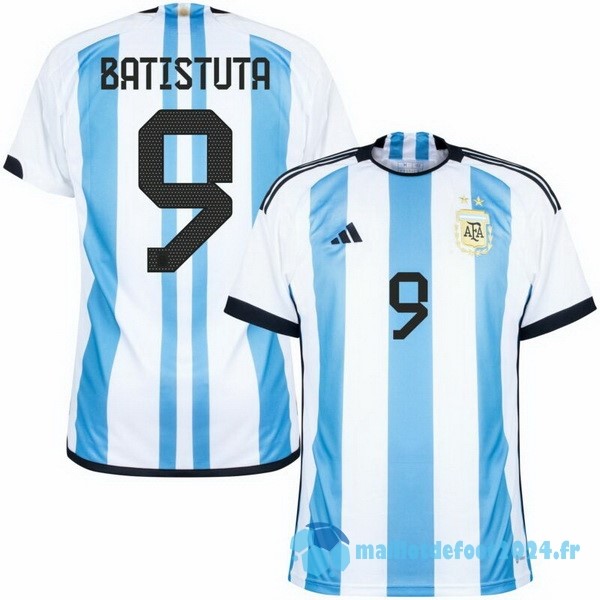 Nouveau Thailande NO.9 Batistuta Domicile Maillot Argentine 2022 Bleu