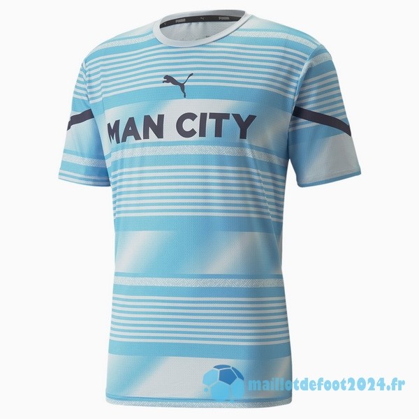 Nouveau Thailande Pré match Maillot Manchester City 2022 2023 Bleu