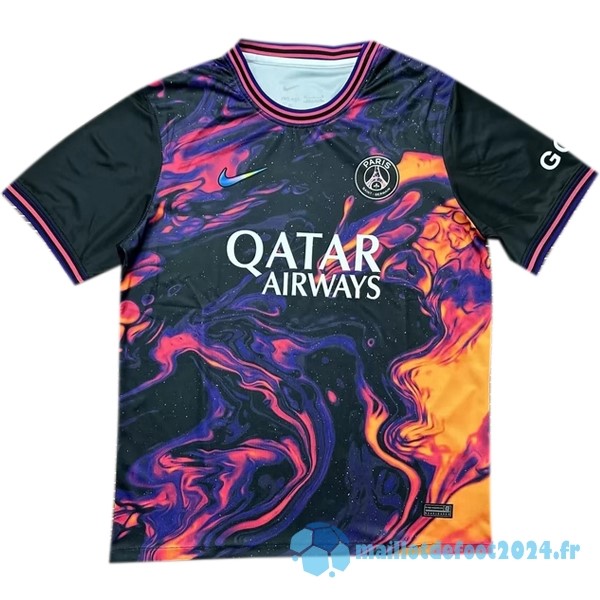 Nouveau Thailande Pré match Maillot Paris Saint Germain 2023 2024 Purpura Noir