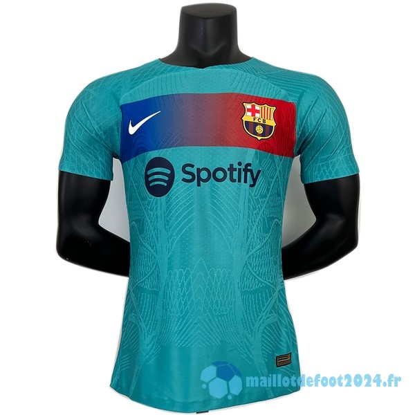 Nouveau Thailande Spécial Joueurs Maillot Barcelona 2023 2024 Bleu Vert