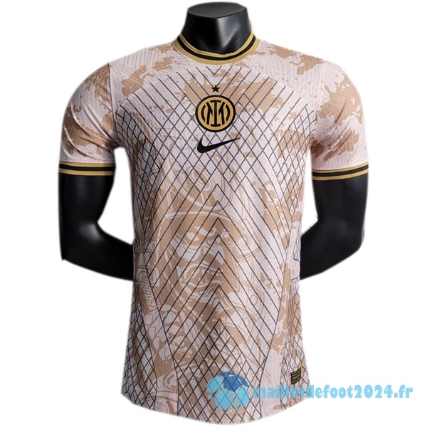 Nouveau Thailande Spécial Joueurs Maillot Inter Milán 2023 2024 Orange