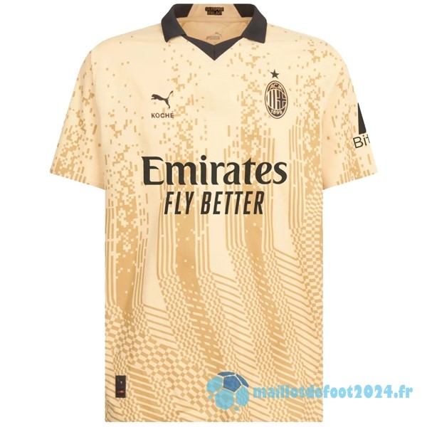 Nouveau Thailande Spécial Maillot AC Milan 2022 2023 Jaune