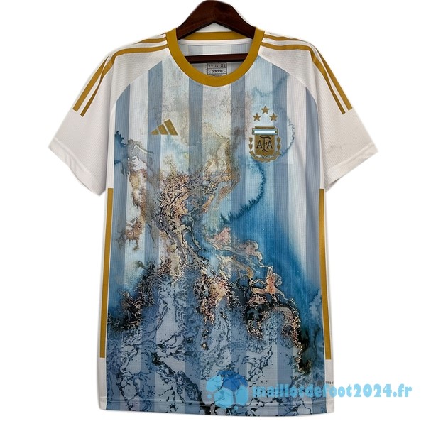 Nouveau Thailande Spécial Maillot Argentine 2023 Bleu Jaune