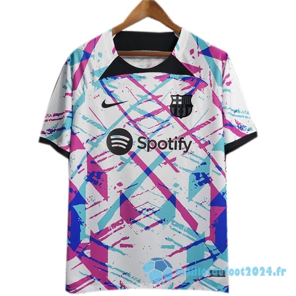 Nouveau Thailande Spécial Maillot Barcelona 2023 2024 Blanc Purpura