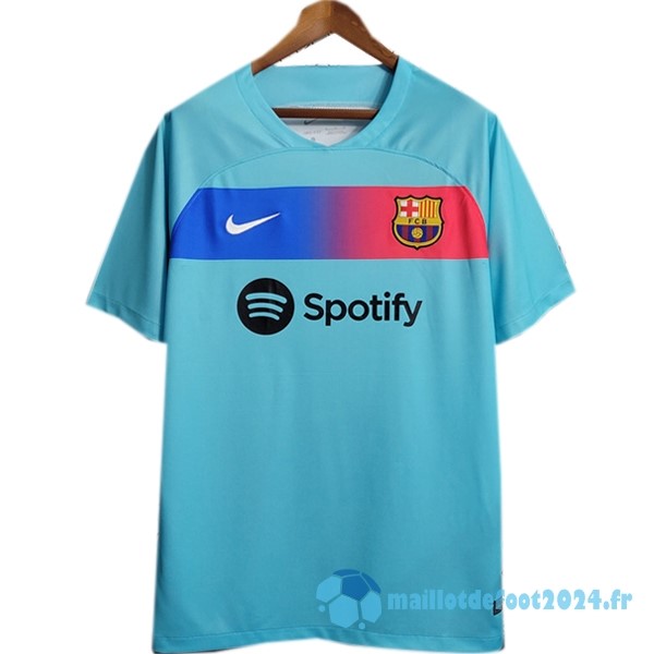 Nouveau Thailande Spécial Maillot Barcelona 2023 2024 Bleu Vert