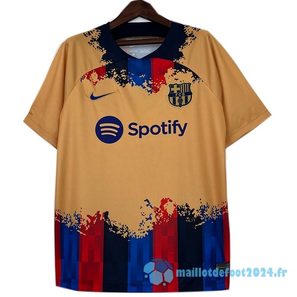 Nouveau Thailande Spécial Maillot Barcelona 2023 2024 Jaune