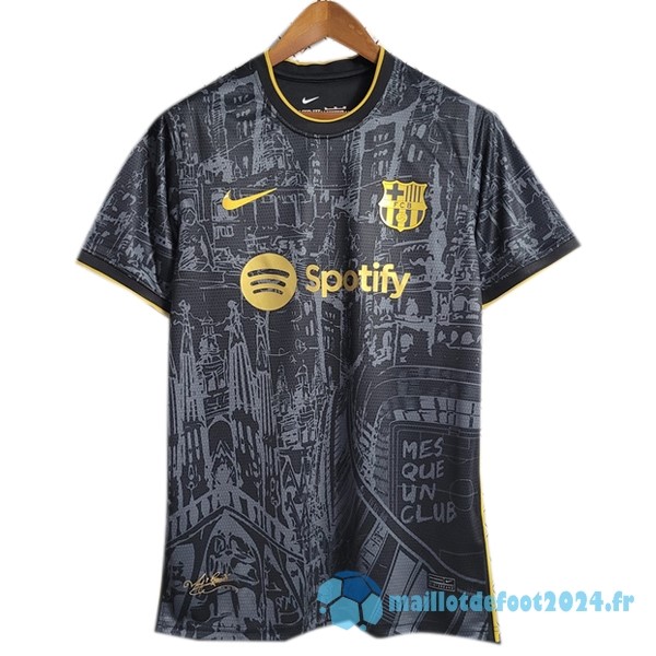 Nouveau Thailande Spécial Maillot Barcelona 2023 2024 Noir I Jaune