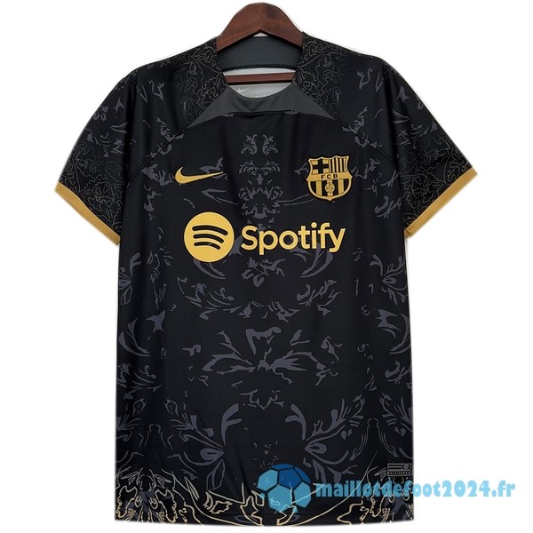 Nouveau Thailande Spécial Maillot Barcelona 2023 2024 Noir Jaune