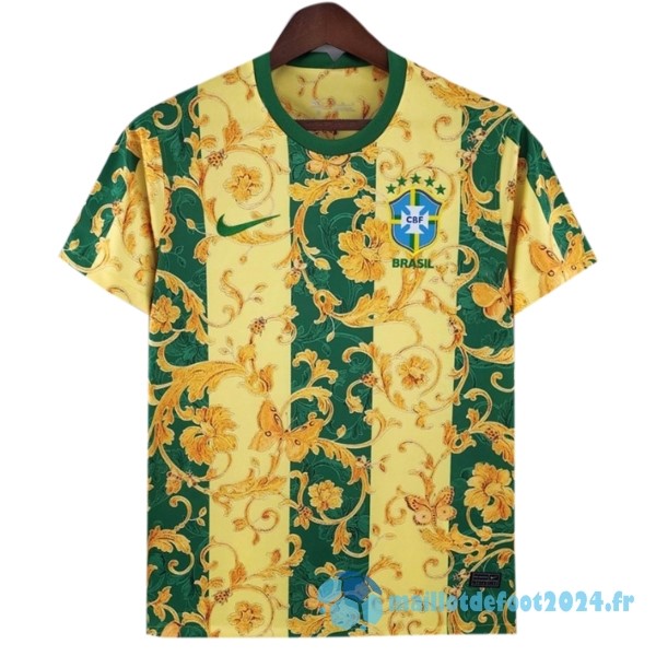 Nouveau Thailande Spécial Maillot Brésil 2022 Jaune Vert