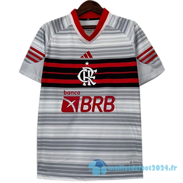 Nouveau Thailande Spécial Maillot Flamengo 2023 2024 Gris Blanc