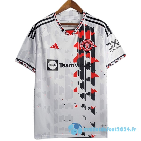 Nouveau Thailande Spécial Maillot Manchester United 2023 2024 Blanc