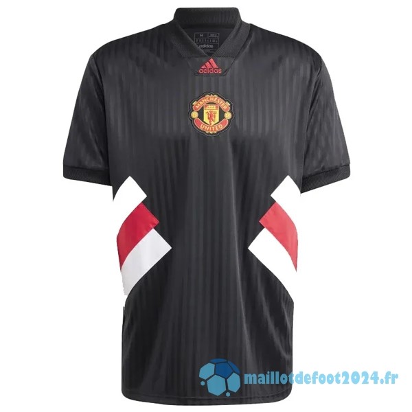 Nouveau Thailande Spécial Maillot Manchester United 2023 2024 Noir Blanc