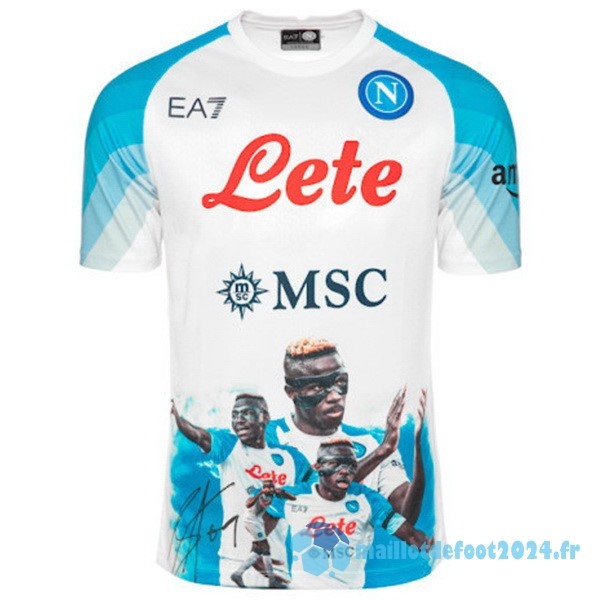 Nouveau Thailande Spécial Maillot Napoli 2023 2024 Blanc I Bleu