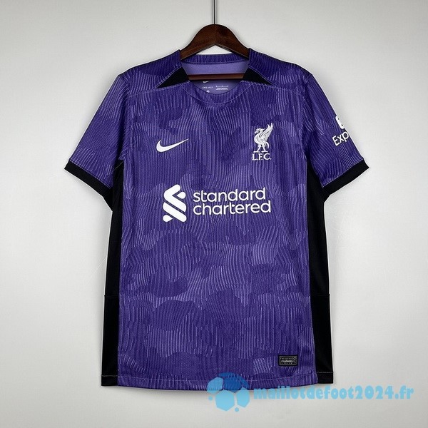 Nouveau Thailande Third Concept Maillot Liverpool 2023 2024 Purpura