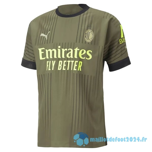 Nouveau Thailande Third Joueurs Maillot AC Milan 2022 2023 Vert