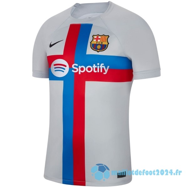 Nouveau Thailande Third Maillot Barcelona 2022 2023 Gris