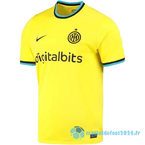 Nouveau Thailande Third Maillot Inter Milán 2022 2023 Jaune