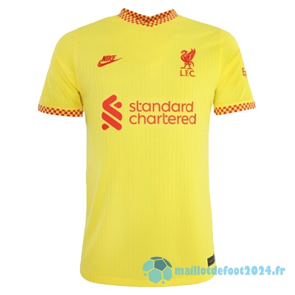 Nouveau Thailande Third Maillot Liverpool 2021 2022 Jaune