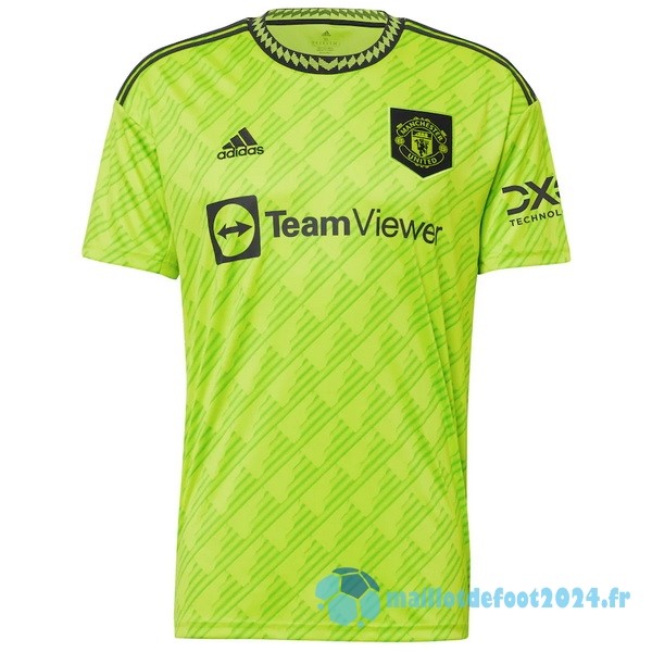 Nouveau Thailande Third Maillot Manchester United 2022 2023 Vert