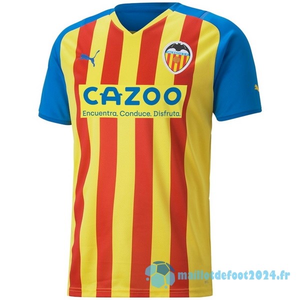 Nouveau Thailande Third Maillot Valencia 2022 2023 Jaune