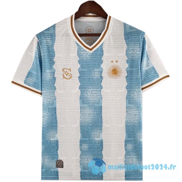 Nouveau Thailande Édition commémorative Maillot Argentine 2022 Bleu