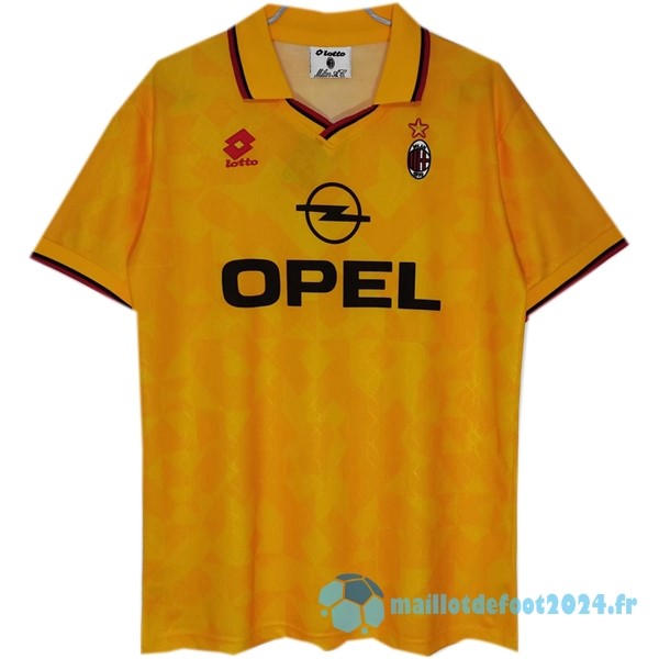 Nouveau Third Maillot AC Milan Retro 1995 1996 Jaune