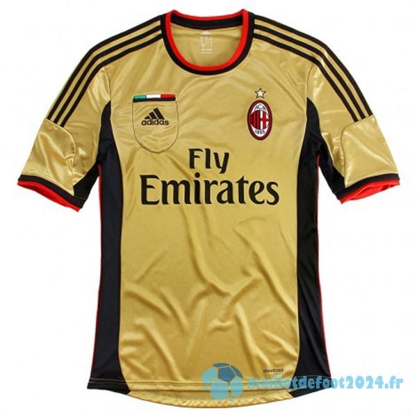 Nouveau Third Maillot AC Milan Retro 2013 2014 Jaune