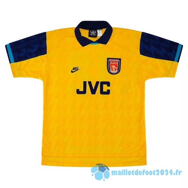 Nouveau Third Maillot Arsenal Retro 1994 1996 Jaune